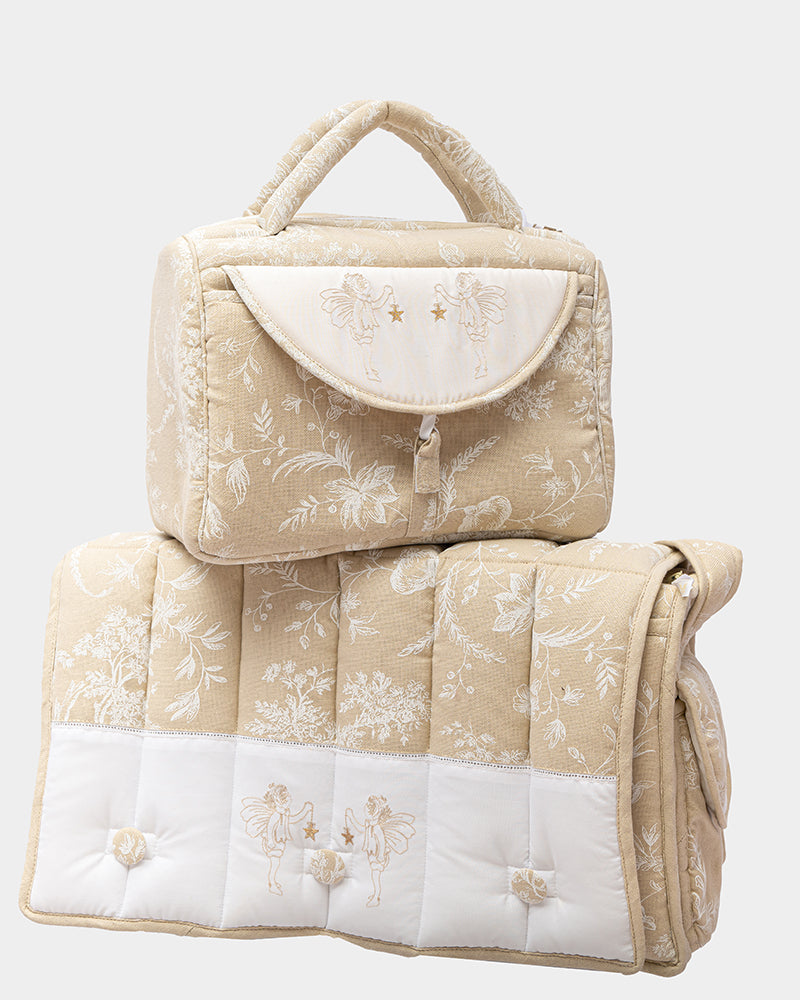Lot de 2 sacs de maternité avec lange 2en1 Anges - Cocon & Papillon