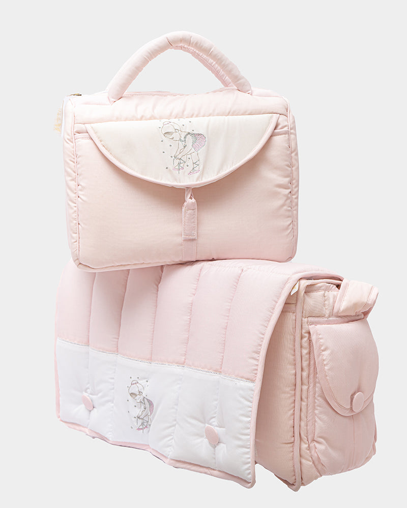 Lot de 2 sacs de maternité avec lange 2en1 Ballerina - Cocon & Papillon