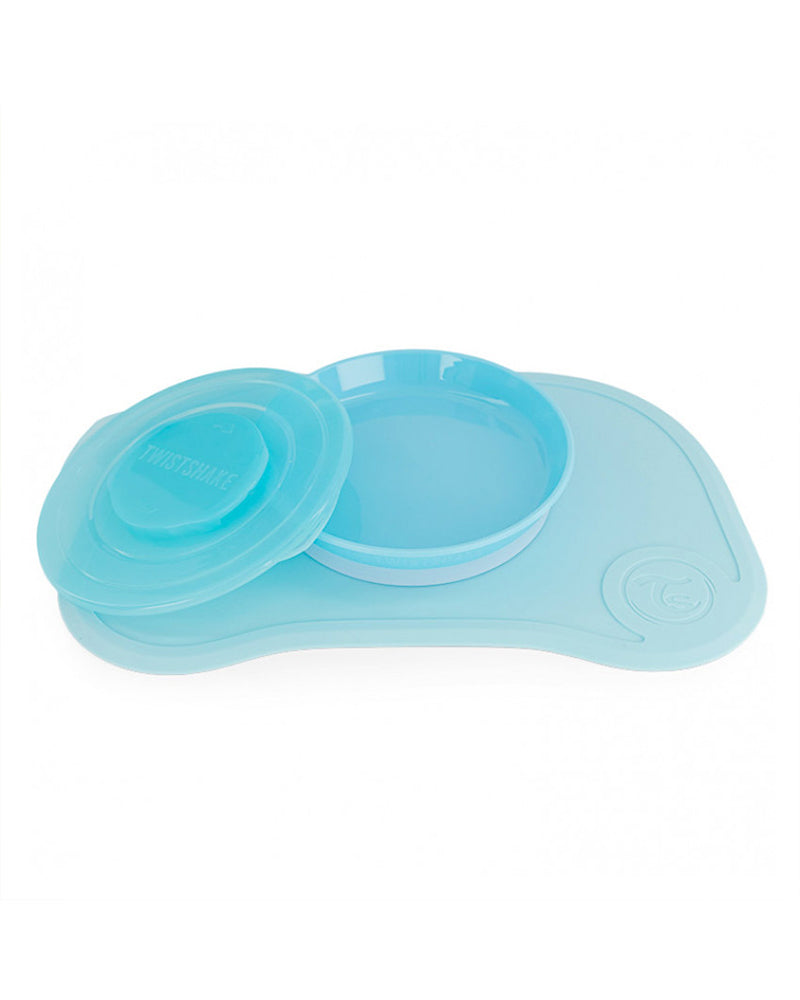 Click-Mat Mini Tray & Twistshake Plate - Blue