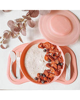 Plateau Click-mat Mini & Assiette Twistshake - Rose