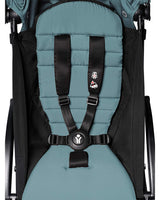 YOYO² Black Chassis Stroller + pack6 - Aqua