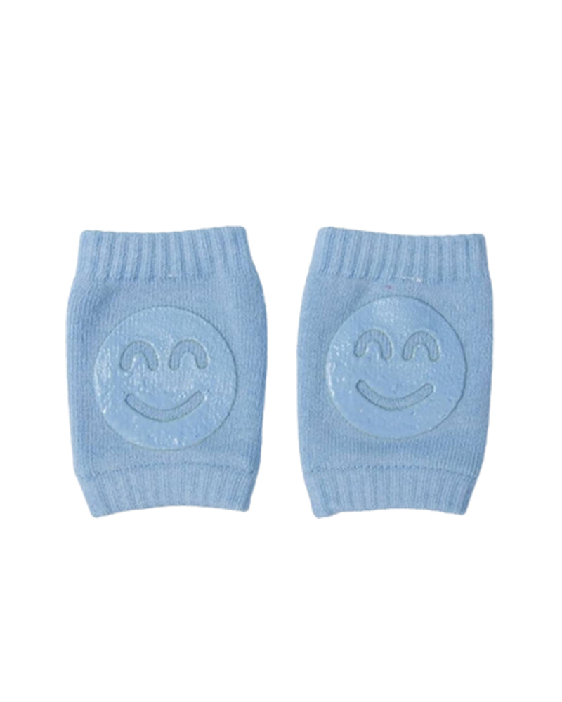 Protège Genoux Bébé Antidérapant Smiley - Bleu