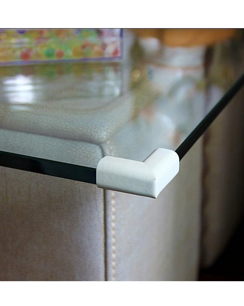 Protectores de esquinas de espuma seguros para bebés (4 piezas) - Marrón