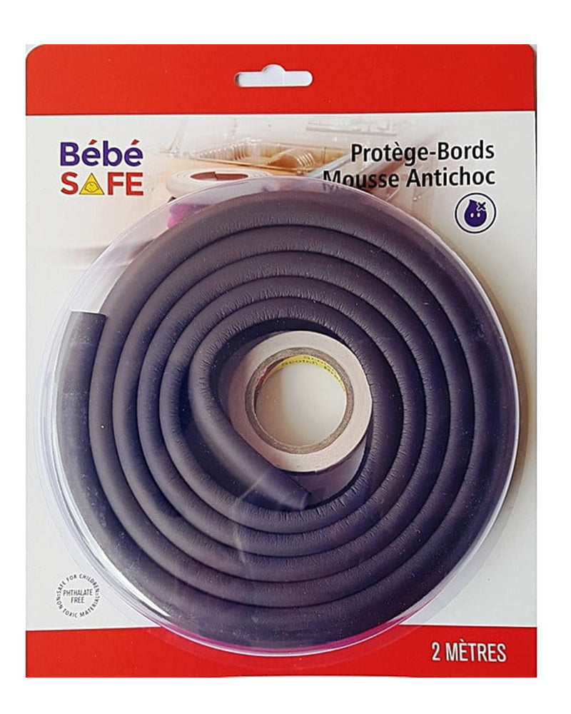 Protège bords mousse 2m Bébé Safe - Marron