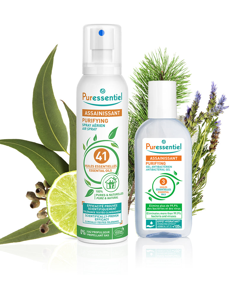 Puressentiel Spray Aérien Assainissant 200ml + Gel Antibactérien Assainissant Offert