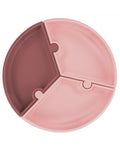 Assiette Puzzle MINIKOIOI avec Ventouse en Silicone – Rose