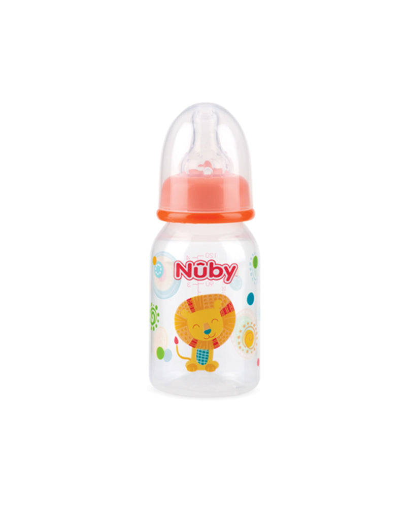 Biberon Nuby col standard débit lent 0m+ 120ml - Lion