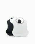 Set de 2 Bavoirs en Silicone Twistshake - Blanc & Noir