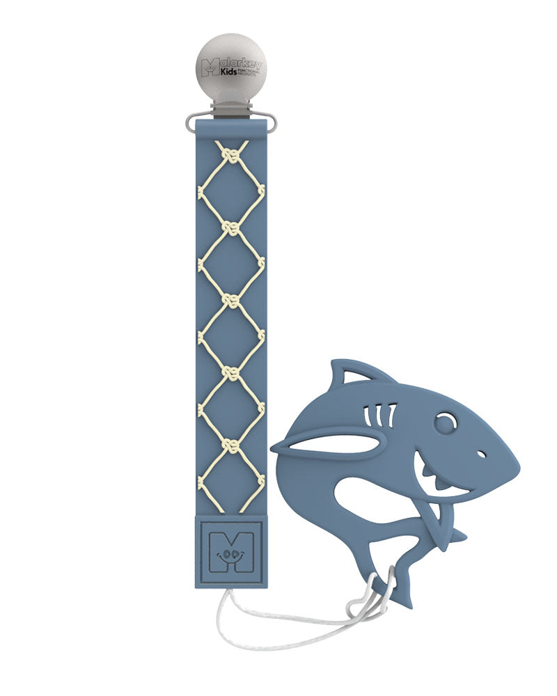 Attache avec anneau de dentition  - Nautique & Bébé Requin