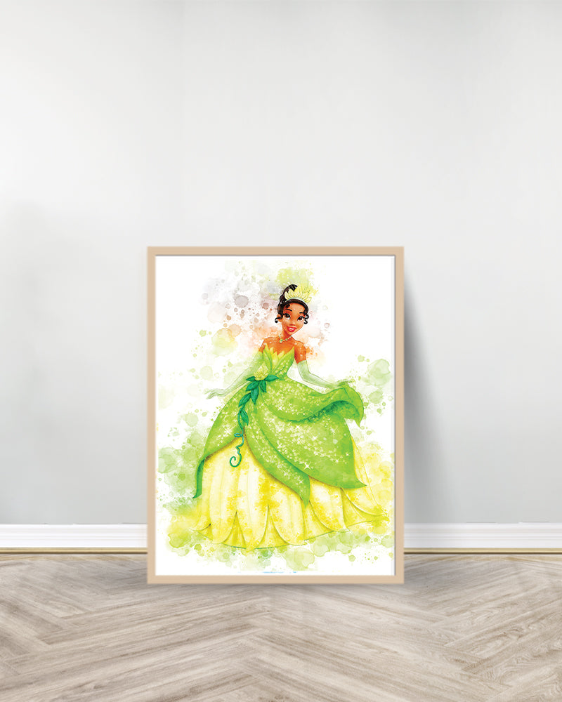 Un Tableau décoratif - Tiana Disney Princesse - Bois