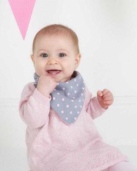 Lot de 2 bavoirs Cheeky Chompers - Unicorn Love & Polkadot Pink Neckerbib