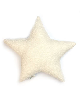 Bambidou Coussin Etoile Bouclette - Ivoire