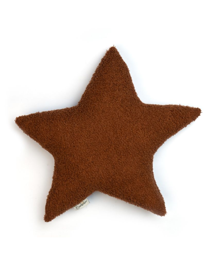 Bambidou Coussin Etoile Bouclette - Terracotta