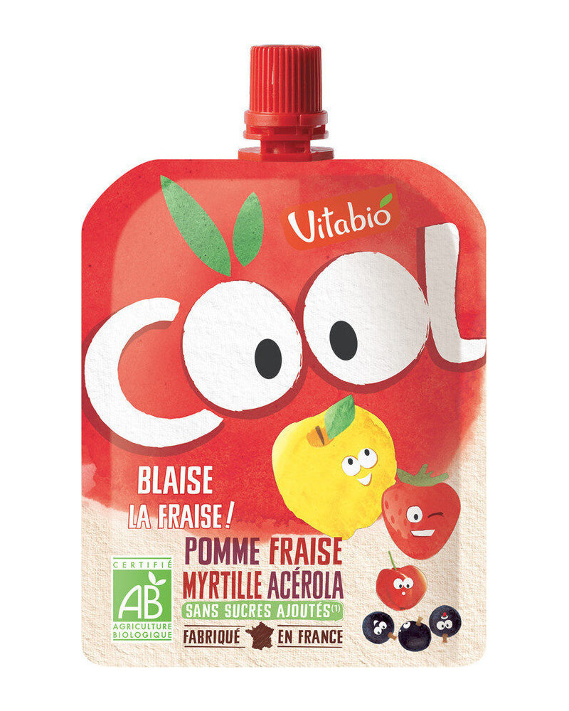 Vitabio COOL FRUITS Pomme Fraise Myrtille & Acérola 4x 90g