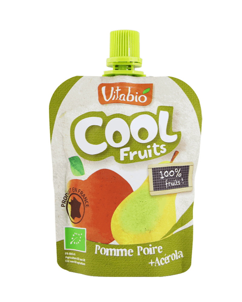 Vitabio COOL FRUITS Pomme Poire de Provence 4x 90g