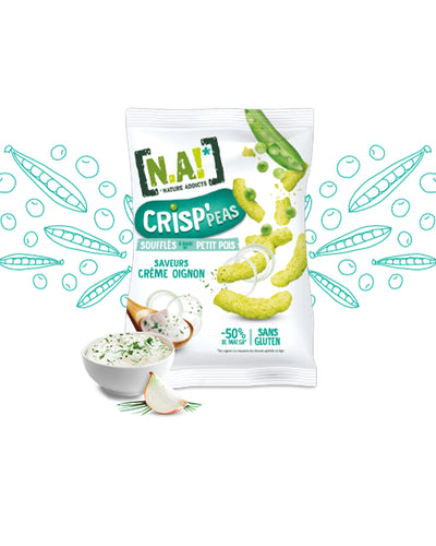  N.A ! Chips crisp'peas 50g - Crème Oignon