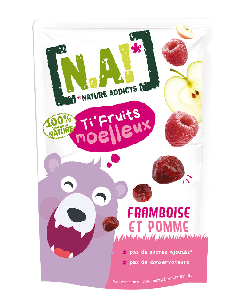 N.A ! Gommes ti' Fruit 35g - Framboise et Pomme