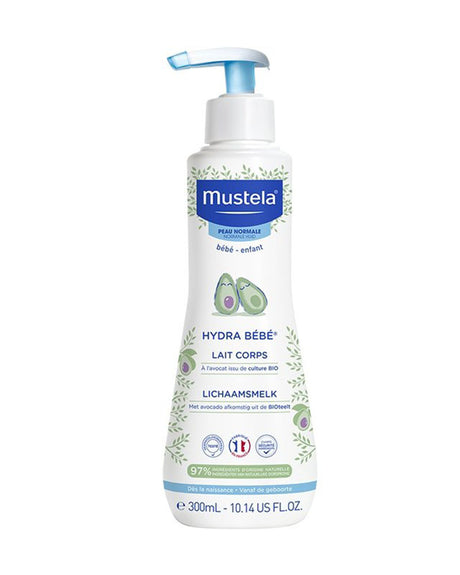 Mustela Lait corps Hydra Bébé à l'avocat BIO - 300ml