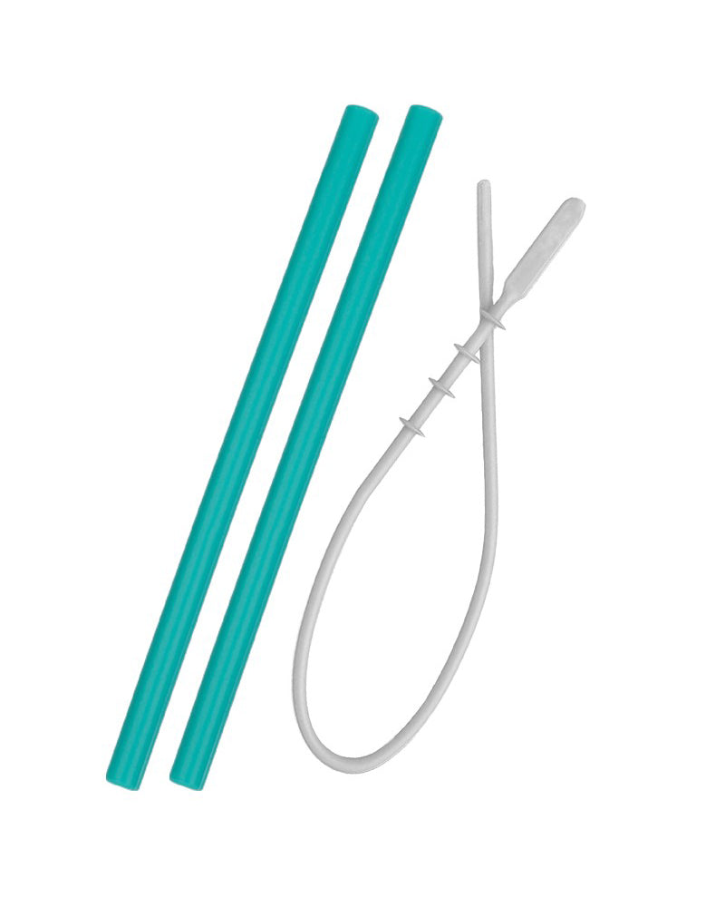 MINIKOIOI Straw with Silicone Brush - Green