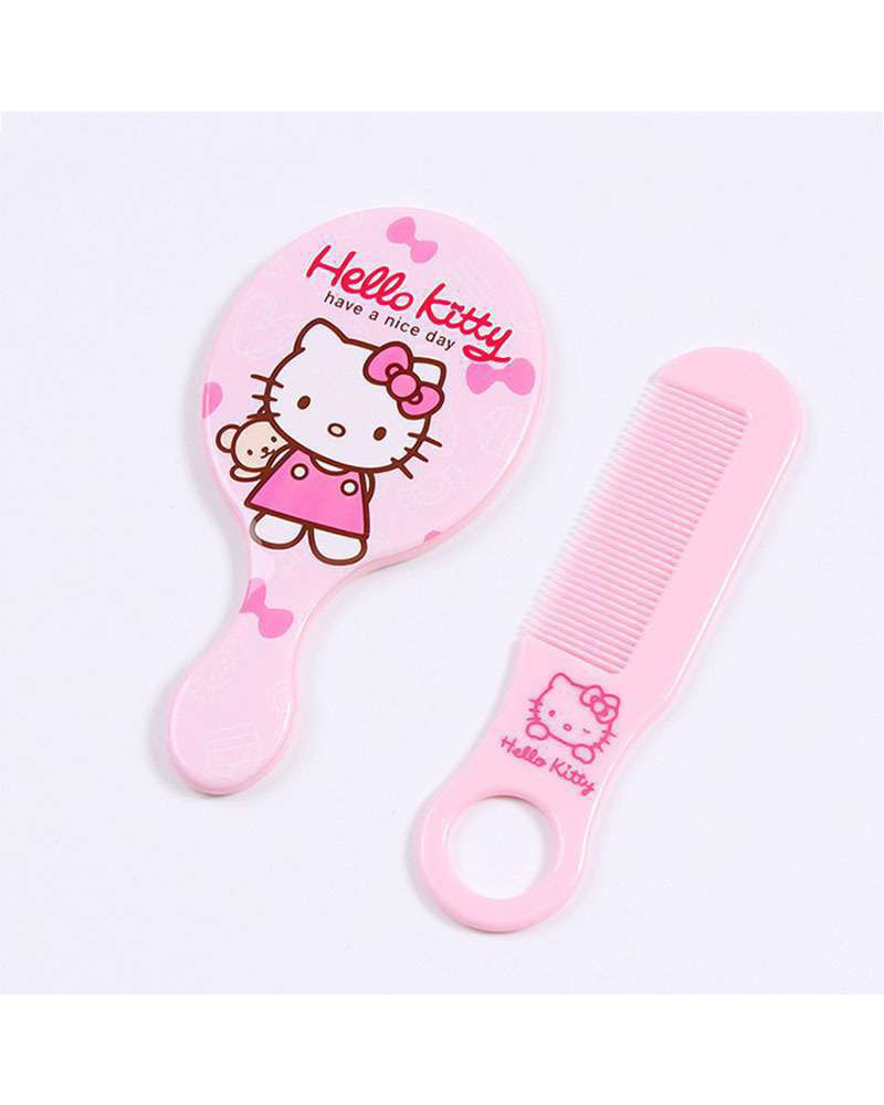 Ensemble d'un Miroir + Peigne pour Enfants Hello Kitty