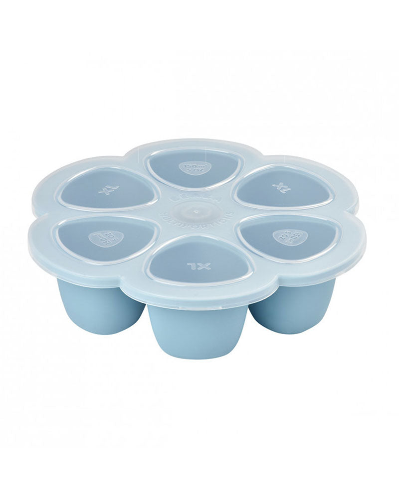 Béaba 6 x 150ml Blue Silicone Multiportions