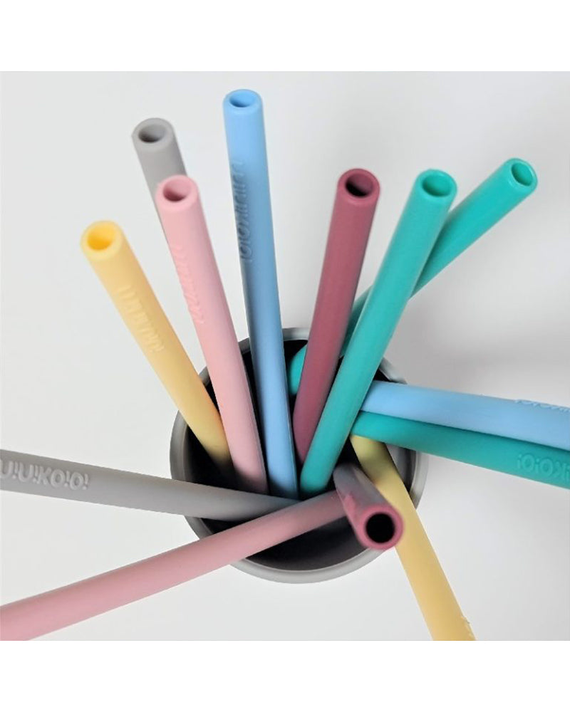 MINIKOIOI Straw with Silicone Brush - Pink