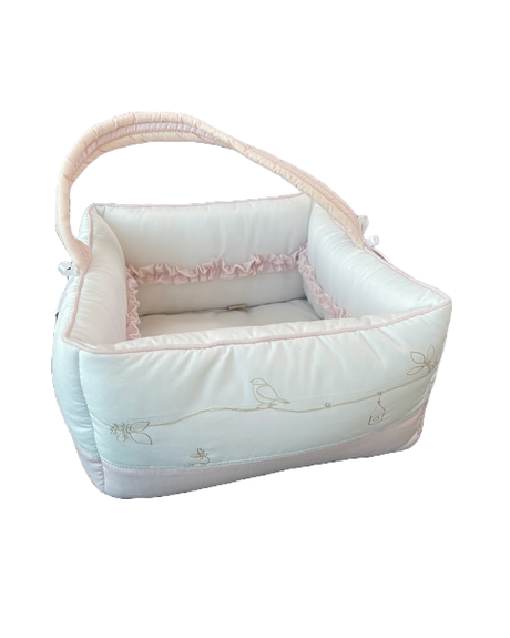 Lot de 2 Paniers de toilette bébé Cocon & Papillon - Oiseau Rose