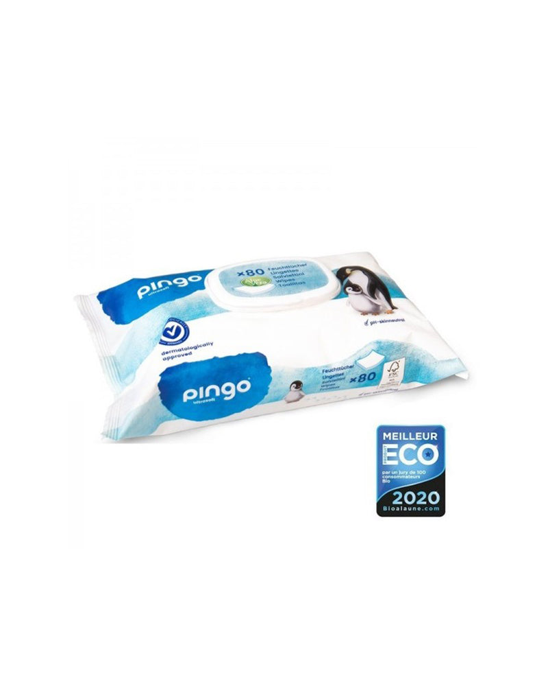 Pingo Ecological Wipes with Aloe Vera 80 Units