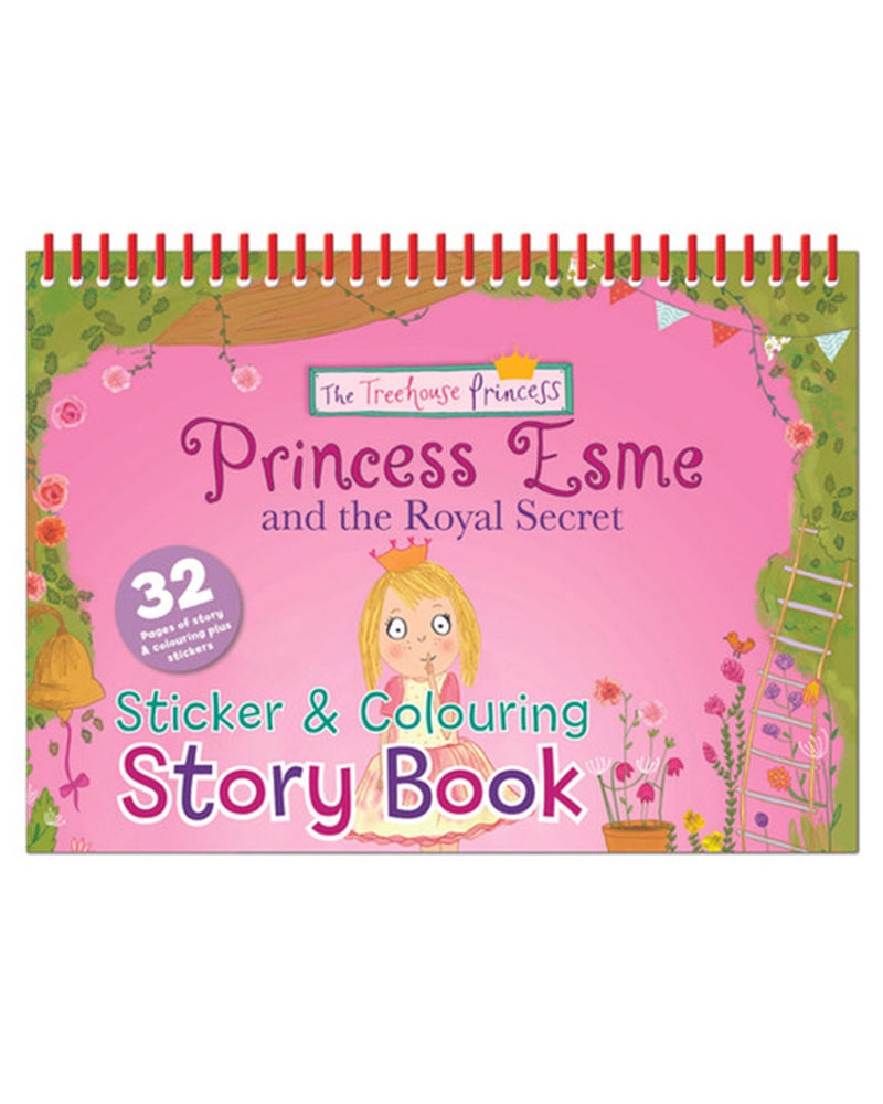 الأميرة ايسمي والسر الملكي - كتاب قصة ملصقات وتلوين