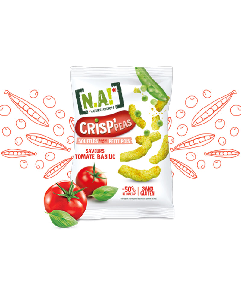 N.A ! Chips crisp'peas 50g - Tomate Basilic