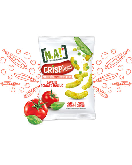 N.A ! Chips crisp'peas 50g - Tomate Basilic
